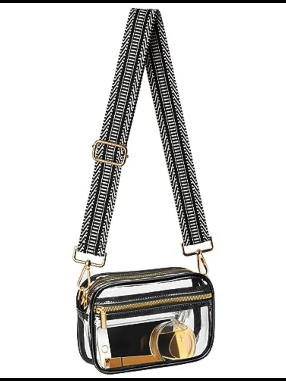 Clear Stadium Approved Crossbody Bag PVC Small Purse with Strap